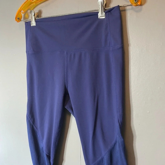 Fabletics PureLuxe Mid-Rise Ruched 7/8 Legging indigo purple size S/M - Picture 3 of 14
